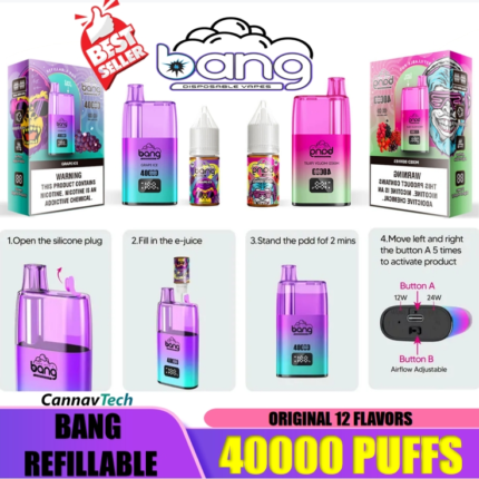 bangkingBang 40000 Puffs Refillable Vape: Features, Benefits and Tipsk puff bar nicotine vape nic