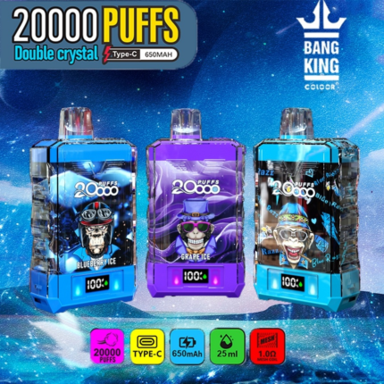 bang king double crystal puffs vape nicotine original e cigarette